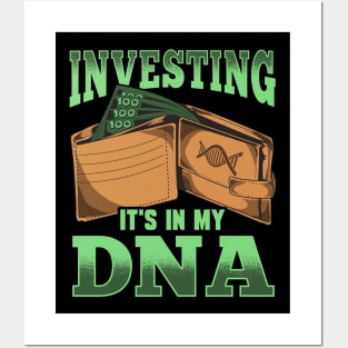 Investing: It's In My DNA Cool Financial Investor Posters and Art